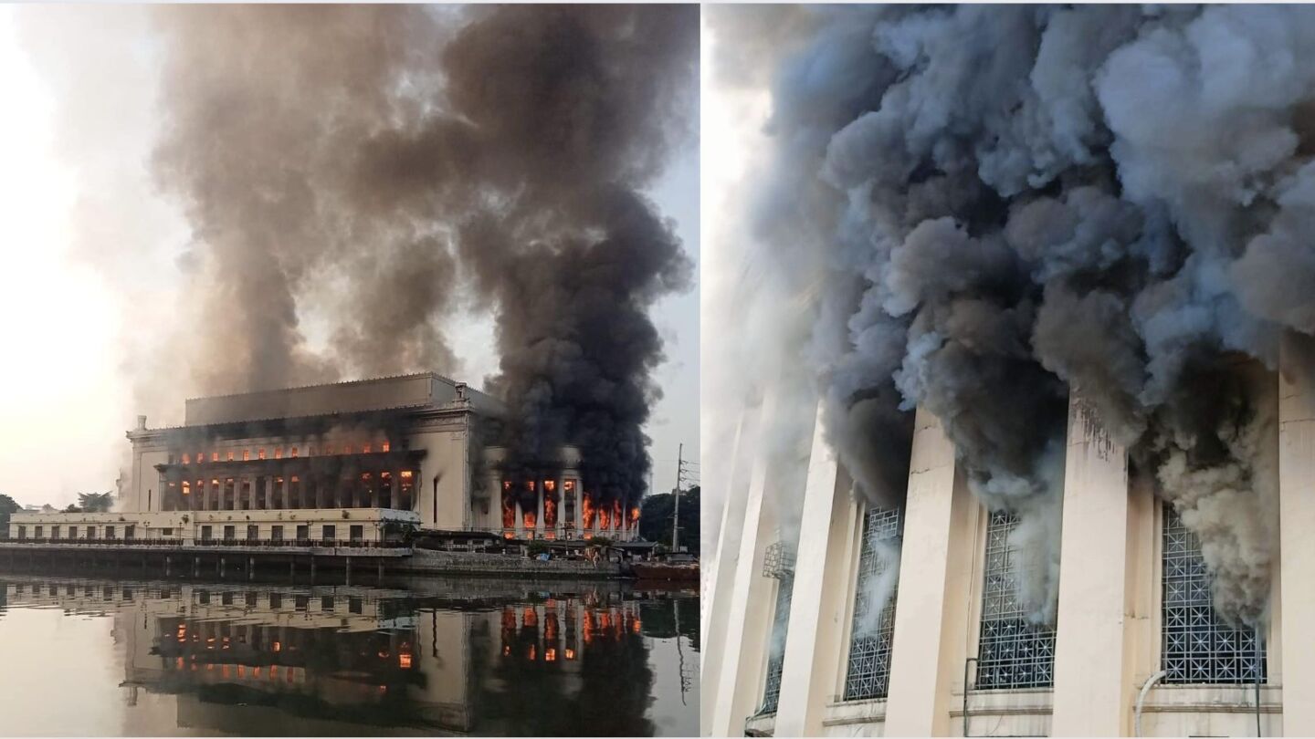 Fire Engulfs Historic Manila Central Post Office Coconuts