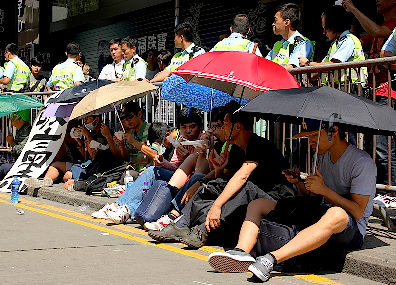 Protesters retake Mong Kok, Hong Kong Protesters retake Mong Kok, Hong Kong