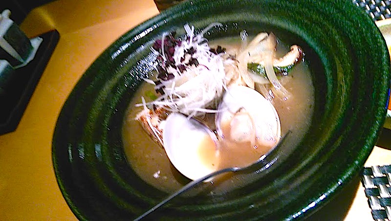 Hot Iron Grilled Black Cod and Hamaguri Clams Hot Iron Grilled Black Cod and Hamaguri Clams