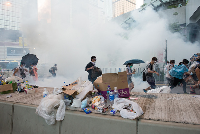 tear gas Hong Kong tear gas Hong Kong
