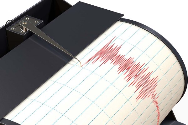 Photo illustration of a seismograph reading. 