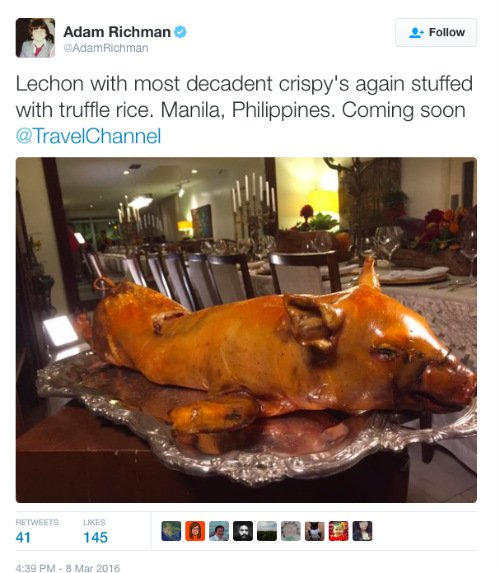 Adam Richman Lechon