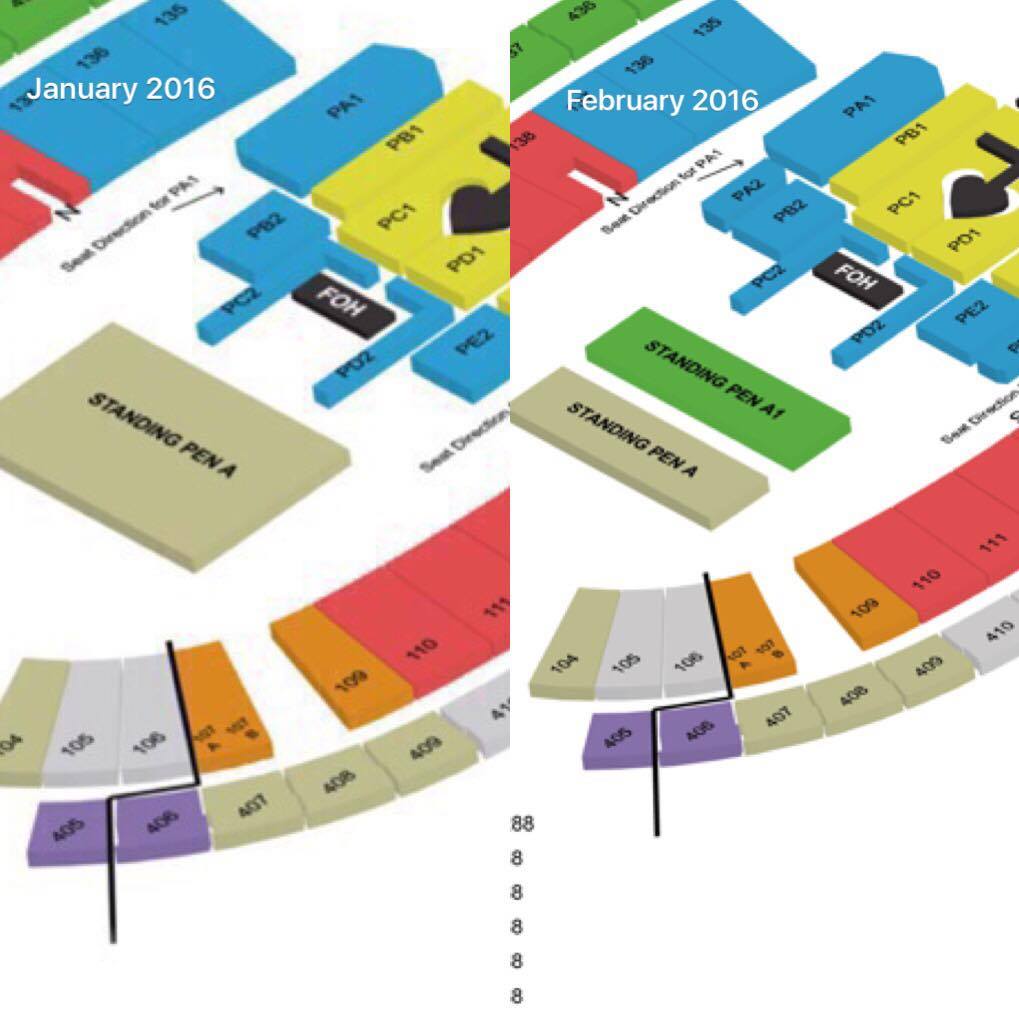 Before and after: Standing Pen A was divided into two. 