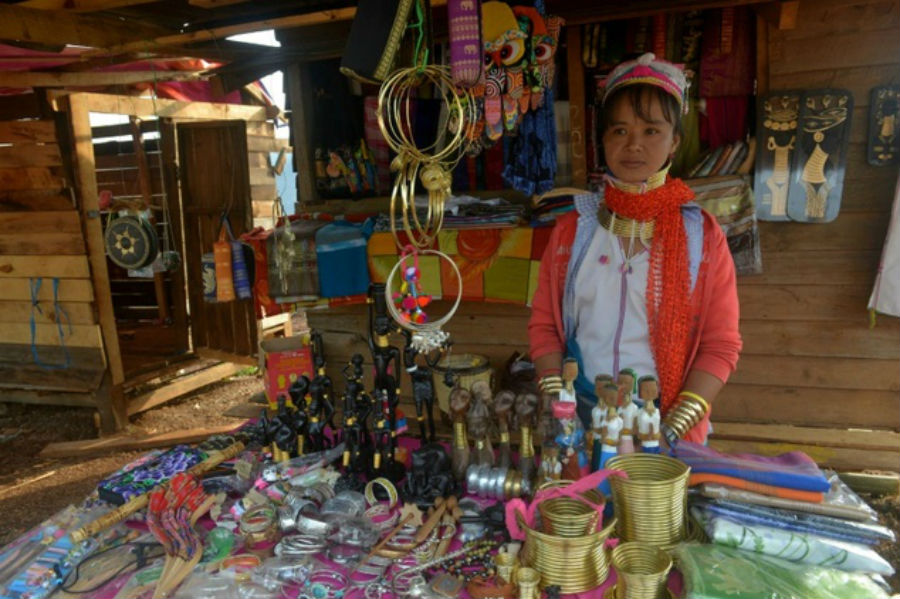 Mu Htwe, a Kayan tribeswoman in Myanmar.
