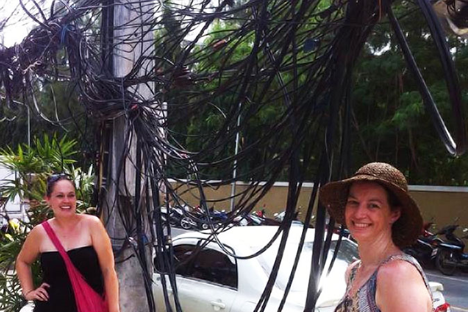 Tourist cable selfies are all the rage.