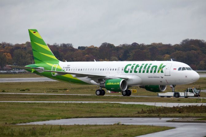 Photo of a Citilink airplane for illustration purpose only. 