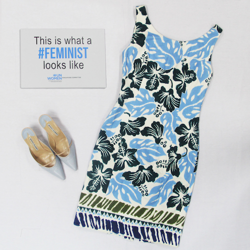 Prada Floral Print A-Line Dress Prada Floral Print A-Line Dress