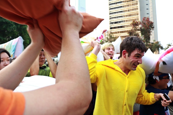 Pillow fight