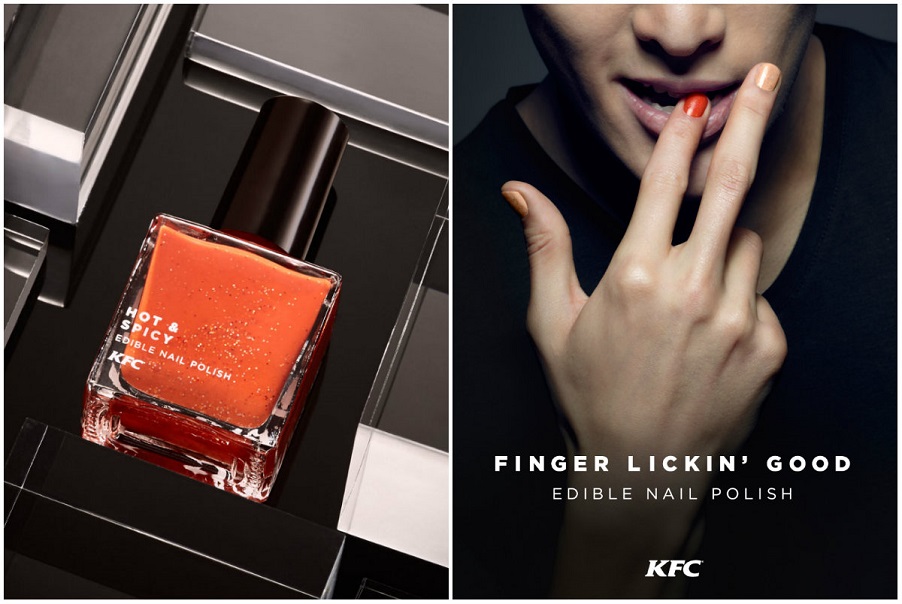 KFC launches KFCflavoured nail polishes, because apparently that's