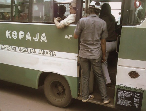 An old Kopaja bus in Jakarta.