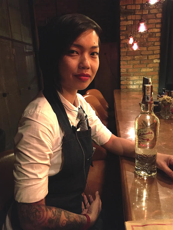 Angel & bottle of Matusalem Platinum Rum