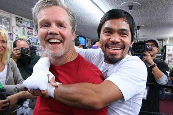 Freddie Roach and Manny Pacquiao