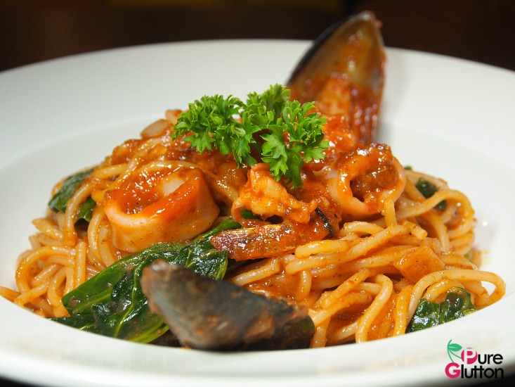 Sambal Seafood Spaghetti
