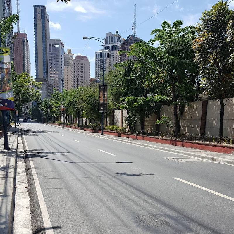 traffic free road, Manila traffic free road, Manila