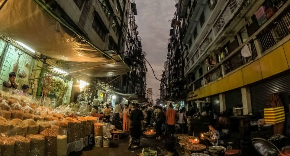 A Yangon market.