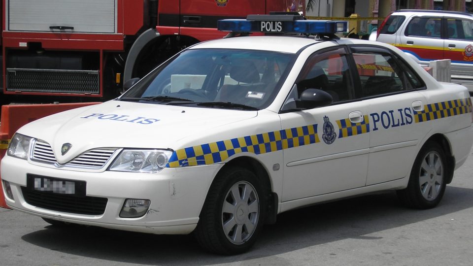 Stock image of Malaysian police car