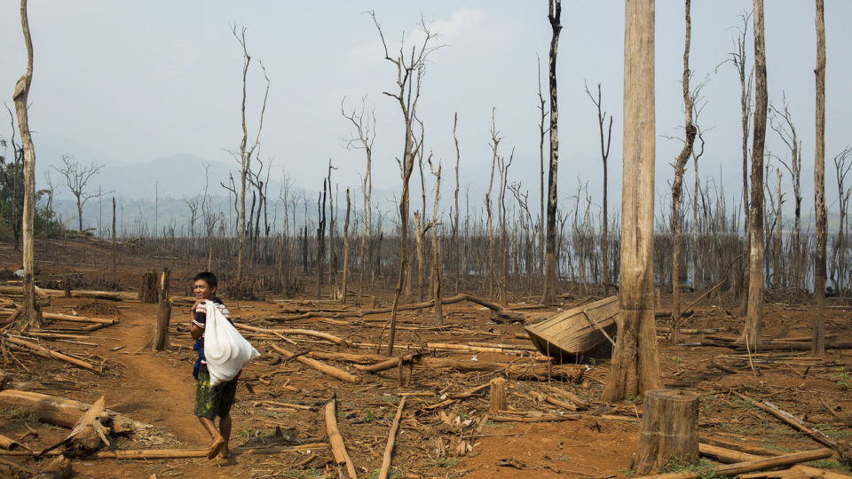 The aftermath of a flooded village in 2014. Photo: Norwegian People’s Aid