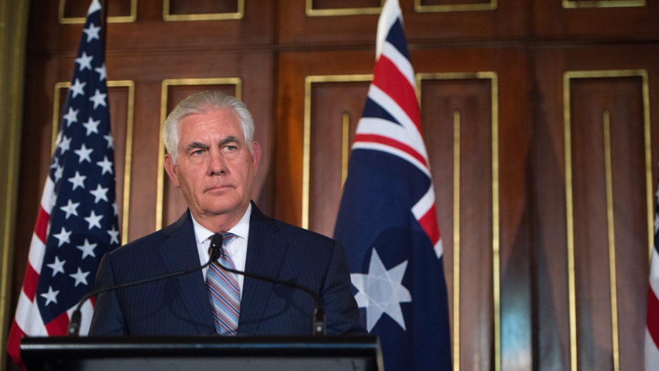 US Secretary of State Rex Tillerson. Photo: US Department of Defense
