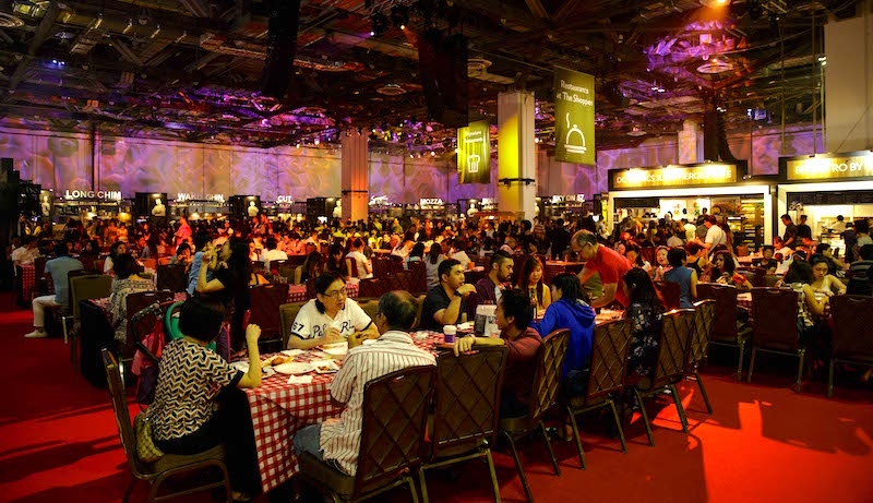 Previous year’s Epicurean Market food area. Photo: Marina Bay Sands