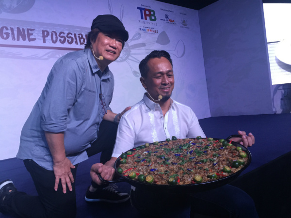 K.F. Seetoh and chef Sau del Rosario. 