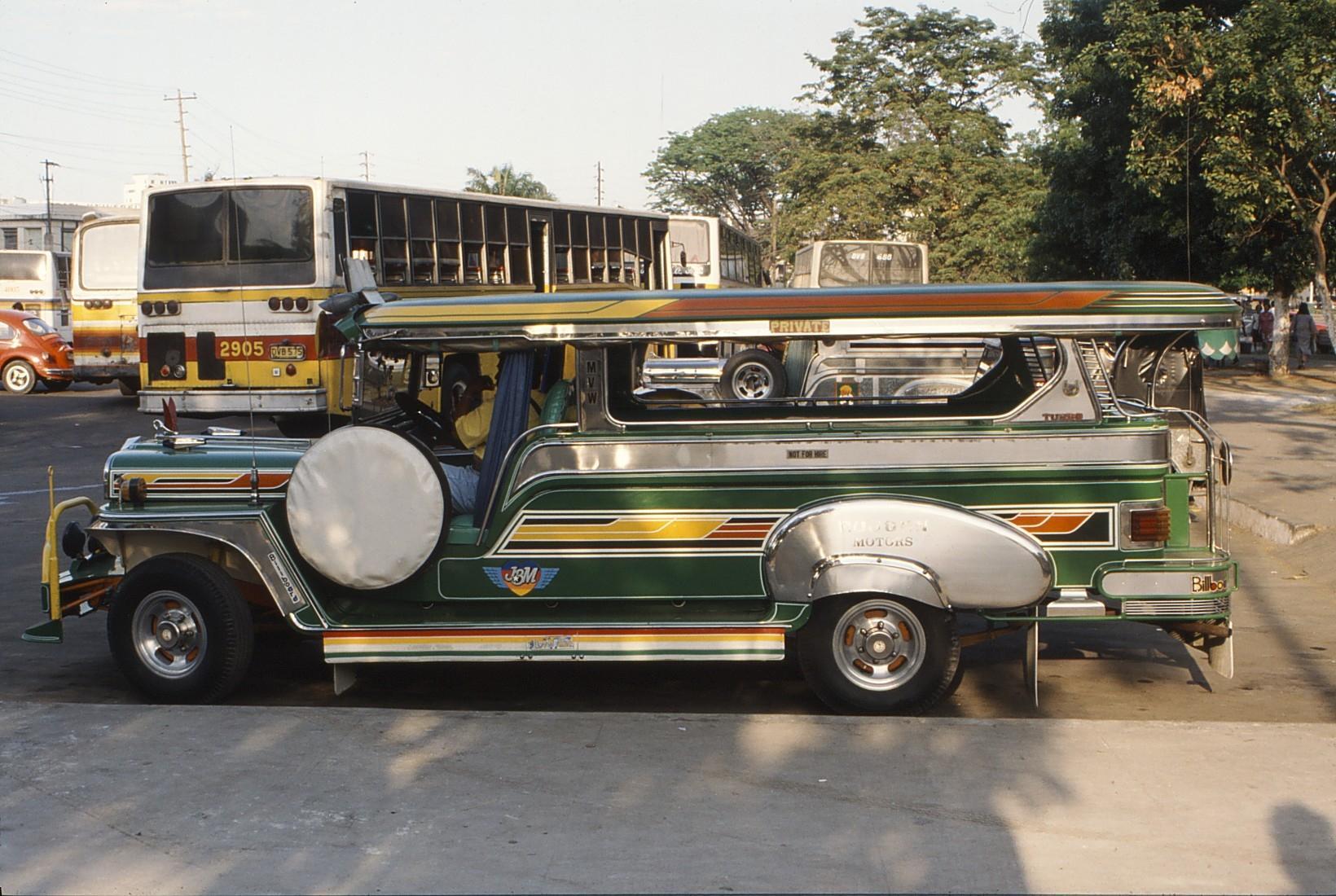 The jeep is one of the most utilized mode of public transportation in the Philippines. PHOTO: Wikimedia Commons