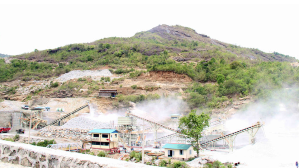 A rock quarry in Mon State. Photo: Myanmar Now
