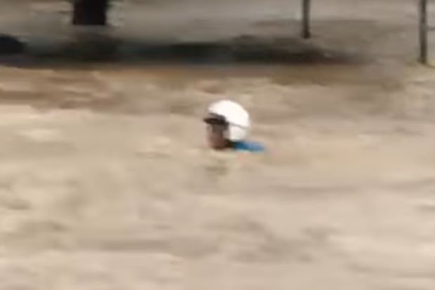 Chilling still from the video