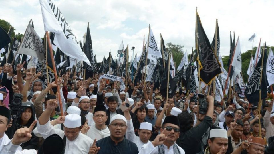 Hizbut Tahrir, which calls for Islamic law and wants to unify all Muslims into a caliphate, has been operating for decades in Indonesia and has a large following. Photo: AFP