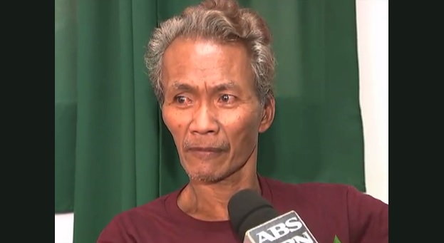 53-year-old Ruben Rodin escapes from 10 Maute extremists. Screengrab from ABS-CBN