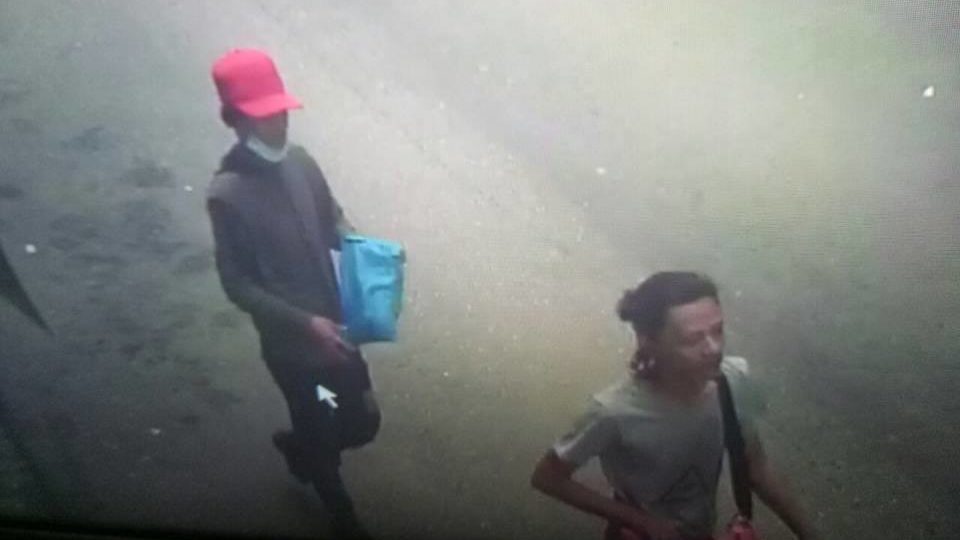 The robbers caught on CCTV. Photo: Yangon Police