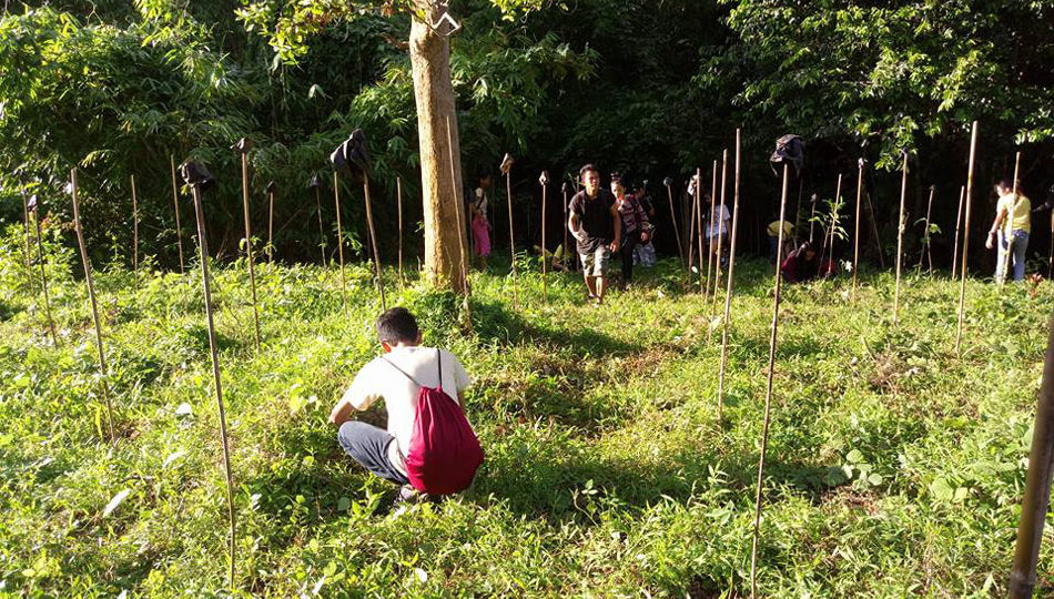 Palaweños plant seedlings in celebration of the Feast of the Forest. PHOTO: Cherry Camacho/ABS-CBN News