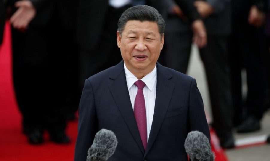 Chinese President Xi Jinping speaks after his arrival in Hong Kong, ahead of celebrations marking the city’s handover from British to Chinese rule, June 29, 2017.  Photo: Bobby Yip/Reuters
