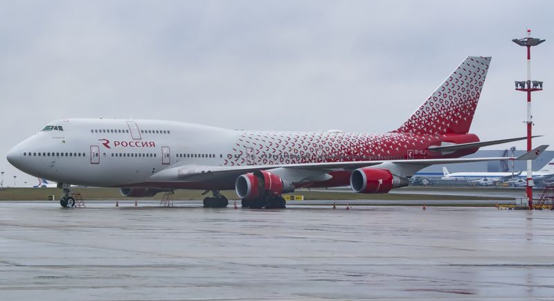 Rossiya’s Boeing 747 (EI-XLJ) pictured at Vnukovo airport, Moscow. Photo: Papas Dos / Wikimedia Commons
