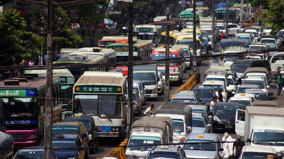 Yangon traffic. Photo: Flickr / KWAN9LEE