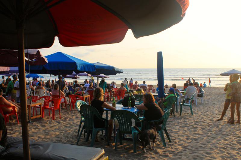 Legian, one of Bali’s busiest beach spots. Photo: Coconuts Bali