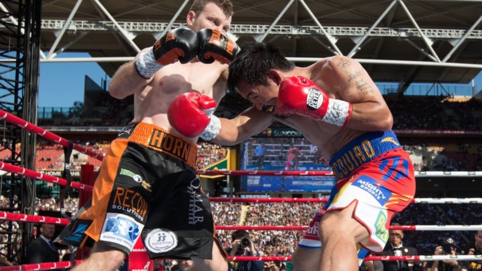Aussie boxer Jeff Horn defeats Manny Pacquiao. PHOTO: Twitter/Top Rank Boxing