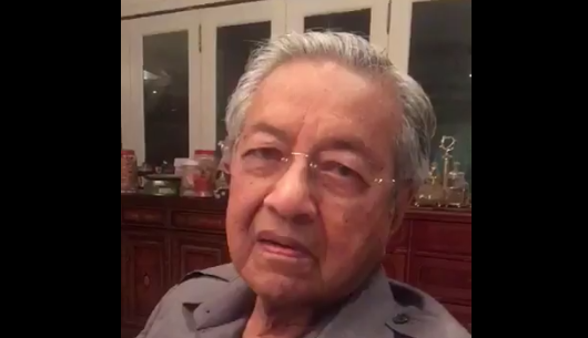 Dr M, screencap via Twitter