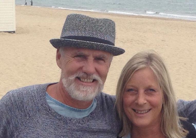 Briton Alan Pope with wife, Sharon. Photo: Facebok