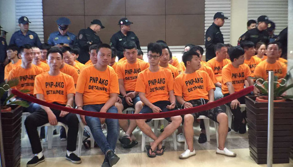 A total of 43 foreigners were arrested by the police for kidnapping a Singaporean woman. Maan Macapagal, ABS-CBN News