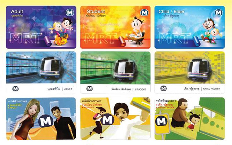  If you have any of the card designs above, they will no longer work at the end of next week. 
Photo: MRT Bangkok/ Facebook