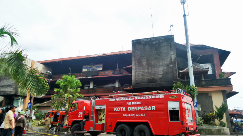 Pasar Badung after a fire destroyed the market in Feb. 2016. Photo: Flickr
