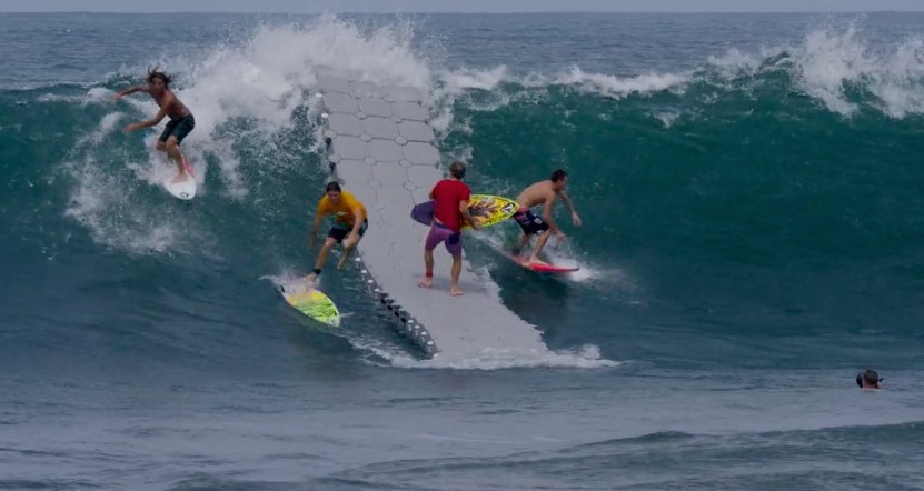 From the dock to the wave.