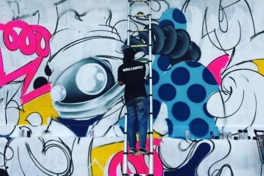 Check out some live street art sessions in Canggu this weekend. Photo via Tropica Festival