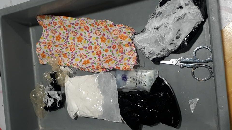 The culprits were busted by airport security. Photo: Facebook / Mg Kaung