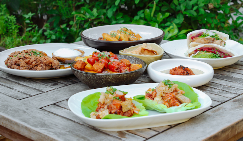 The dishes at Annyeong Habibi