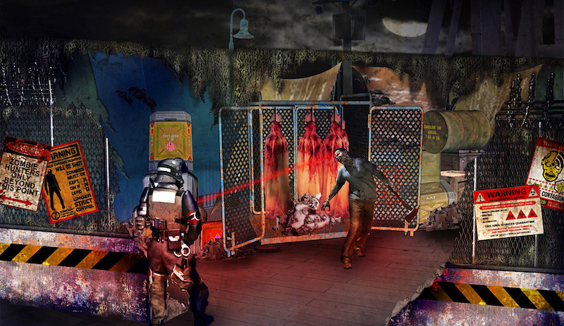Artist impression of zombie laser tag. Photo: Resorts World Sentosa
