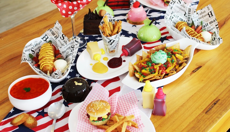 The desserts at Cake Avenue