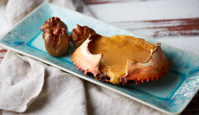 Txangurro (Spanish Chili Crab) with tomato hollandaise sauce