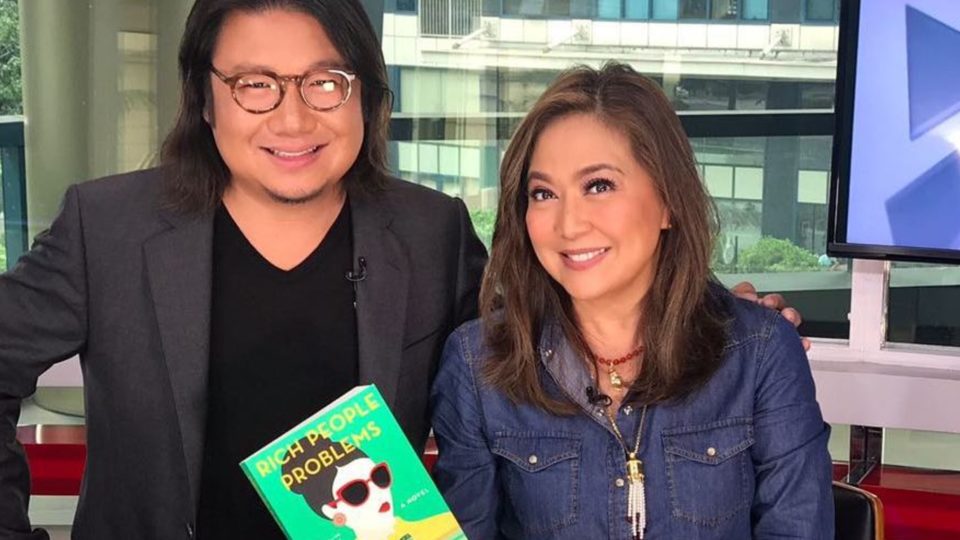 Author Kevin Kwan with ABS-CBN’s Karen Davila. PHOTO: Instagram/Karen Davila
