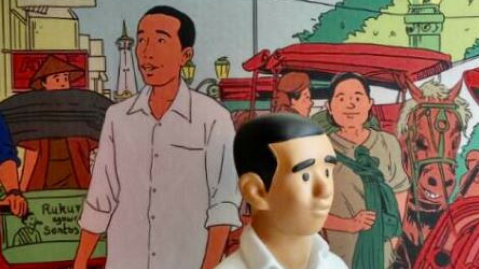 You can find this limited edition Tintin-style President Jokowi figurine at the @heartlabbali booth at Art Space Jakarta’s Art Square area this weekend. See Instagram pic below for more info. 